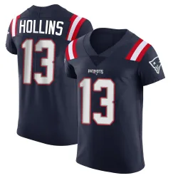 New England Patriots Men's Elite Navy Team Color Vapor Untouchable Jersey (13 Mack Hollins)