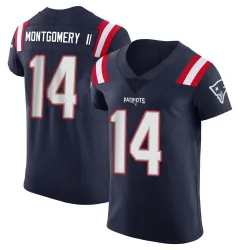 New England Patriots Men's Elite Navy Team Color Vapor Untouchable Jersey (14 Ty Montgomery II)