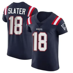 New England Patriots Men's Elite Navy Team Color Vapor Untouchable Jersey (18 Matthew Slater)