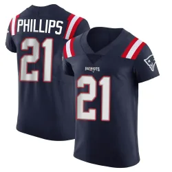New England Patriots Men's Elite Navy Team Color Vapor Untouchable Jersey (21 Adrian Phillips)