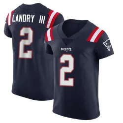 New England Patriots Men's Elite Navy Team Color Vapor Untouchable Jersey (2 Harold Landry III)