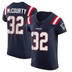 New England Patriots Men's Elite Navy Team Color Vapor Untouchable Jersey (32 Devin McCourty)