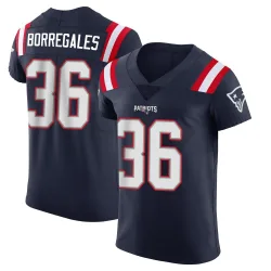 New England Patriots Men's Elite Navy Team Color Vapor Untouchable Jersey (36 Andy Borregales)