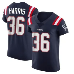 New England Patriots Men's Elite Navy Team Color Vapor Untouchable Jersey (36 Kevin Harris)