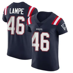 New England Patriots Men's Elite Navy Team Color Vapor Untouchable Jersey (46 Brock Lampe)