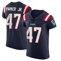 New England Patriots Men's Elite Navy Team Color Vapor Untouchable Jersey (47 Andrew Parker Jr.)
