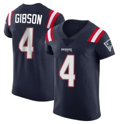 New England Patriots Men's Elite Navy Team Color Vapor Untouchable Jersey (4 Antonio Gibson)