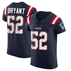 New England Patriots Men's Elite Navy Team Color Vapor Untouchable Jersey (52 Marcus Bryant)