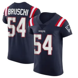 New England Patriots Men's Elite Navy Team Color Vapor Untouchable Jersey (54 Tedy Bruschi)