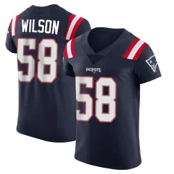 New England Patriots Men's Elite Navy Team Color Vapor Untouchable Jersey (58 Jared Wilson)