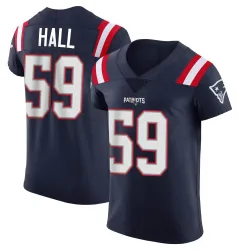 New England Patriots Men's Elite Navy Team Color Vapor Untouchable Jersey (59 Terez Hall)