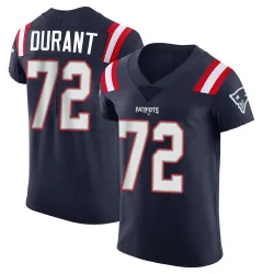 New England Patriots Men's Elite Navy Team Color Vapor Untouchable Jersey (72 Yasir Durant)