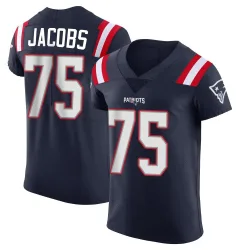New England Patriots Men's Elite Navy Team Color Vapor Untouchable Jersey (75 Demontrey Jacobs)