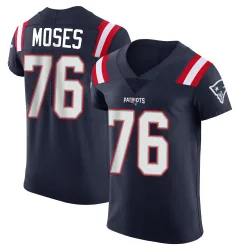 New England Patriots Men's Elite Navy Team Color Vapor Untouchable Jersey (76 Morgan Moses)