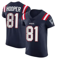 New England Patriots Men's Elite Navy Team Color Vapor Untouchable Jersey (81 Austin Hooper)