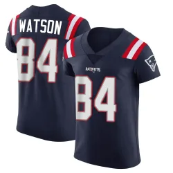 New England Patriots Men's Elite Navy Team Color Vapor Untouchable Jersey (84 Benjamin Watson)