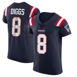 New England Patriots Men's Elite Navy Team Color Vapor Untouchable Jersey (8 Stefon Diggs)