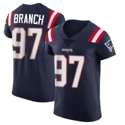 New England Patriots Men's Elite Navy Team Color Vapor Untouchable Jersey (97 Alan Branch)