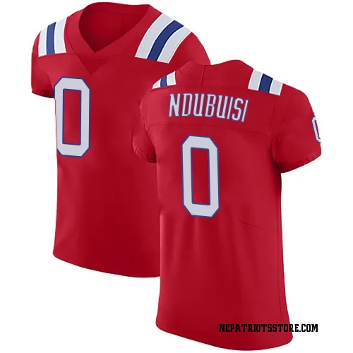 New England Patriots Men's Elite Red Vapor Untouchable Alternate Jersey (0 Haggai Ndubuisi)