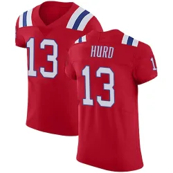 New England Patriots Men's Elite Red Vapor Untouchable Alternate Jersey (13 Jalen Hurd)