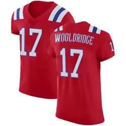 New England Patriots Men's Elite Red Vapor Untouchable Alternate Jersey (17 Ben Wooldridge)