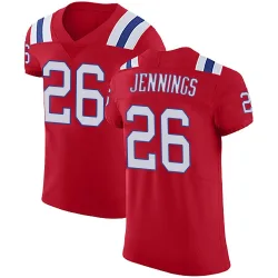 New England Patriots Men's Elite Red Vapor Untouchable Alternate Jersey (26 Terrell Jennings)