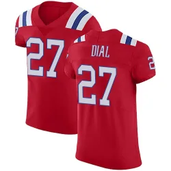 New England Patriots Men's Elite Red Vapor Untouchable Alternate Jersey (27 Marcellas Dial Jr.)