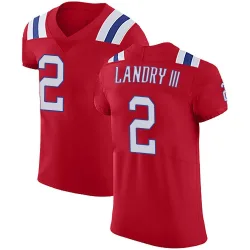 New England Patriots Men's Elite Red Vapor Untouchable Alternate Jersey (2 Harold Landry III)