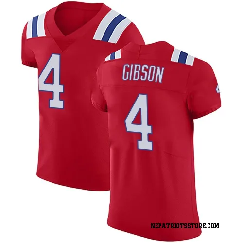 New England Patriots Men's Elite Red Vapor Untouchable Alternate Jersey (4 Antonio Gibson)