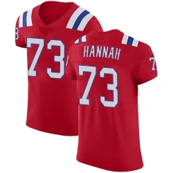 New England Patriots Men's Elite Red Vapor Untouchable Alternate Jersey (73 John Hannah)