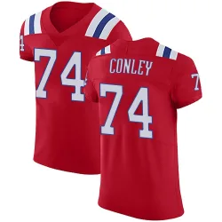 New England Patriots Men's Elite Red Vapor Untouchable Alternate Jersey (74 Jack Conley)