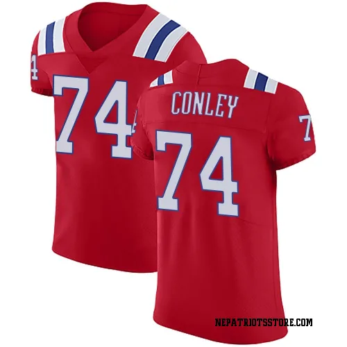 New England Patriots Men's Elite Red Vapor Untouchable Alternate Jersey (74 Jack Conley)