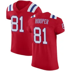 New England Patriots Men's Elite Red Vapor Untouchable Alternate Jersey (81 Austin Hooper)