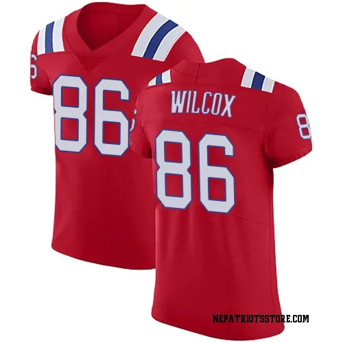 New England Patriots Men's Elite Red Vapor Untouchable Alternate Jersey (86 Mitchell Wilcox)