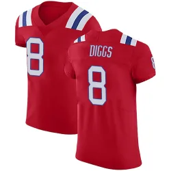 New England Patriots Men's Elite Red Vapor Untouchable Alternate Jersey (8 Stefon Diggs)