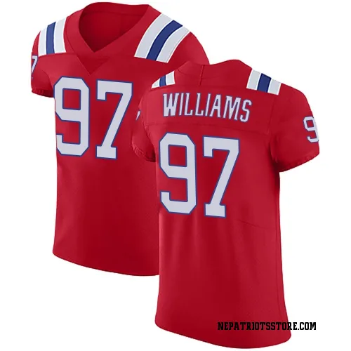 New England Patriots Men's Elite Red Vapor Untouchable Alternate Jersey (97 Milton Williams)
