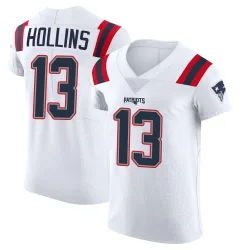 New England Patriots Men's Elite White Vapor Untouchable Jersey (13 Mack Hollins)