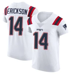 New England Patriots Men's Elite White Vapor Untouchable Jersey (14 Alex Erickson)