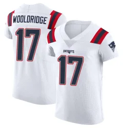 New England Patriots Men's Elite White Vapor Untouchable Jersey (17 Ben Wooldridge)