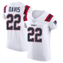 New England Patriots Men's Elite White Vapor Untouchable Jersey (22 Cody Davis)