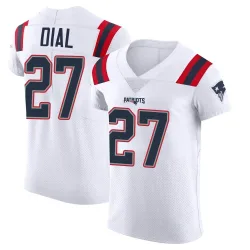 New England Patriots Men's Elite White Vapor Untouchable Jersey (27 Marcellas Dial Jr.)