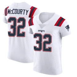 New England Patriots Men's Elite White Vapor Untouchable Jersey (32 Devin McCourty)