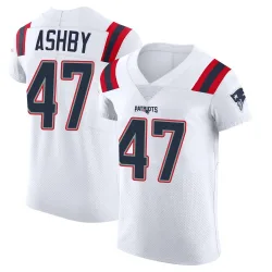 New England Patriots Men's Elite White Vapor Untouchable Jersey (47 Julian Ashby)