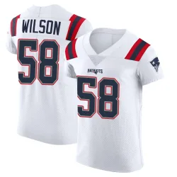 New England Patriots Men's Elite White Vapor Untouchable Jersey (58 Jared Wilson)