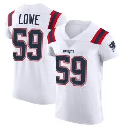 New England Patriots Men's Elite White Vapor Untouchable Jersey (59 Vederian Lowe)