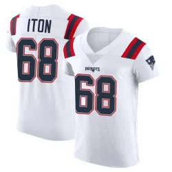 New England Patriots Men's Elite White Vapor Untouchable Jersey (68 Isaiah Iton)