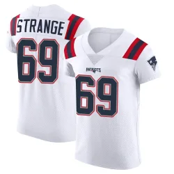 New England Patriots Men's Elite White Vapor Untouchable Jersey (69 Cole Strange)