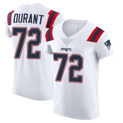 New England Patriots Men's Elite White Vapor Untouchable Jersey (72 Yasir Durant)