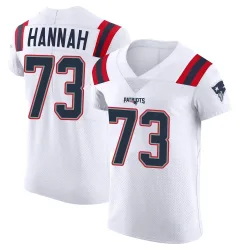 New England Patriots Men's Elite White Vapor Untouchable Jersey (73 John Hannah)