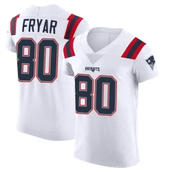 New England Patriots Men's Elite White Vapor Untouchable Jersey (80 Irving Fryar)